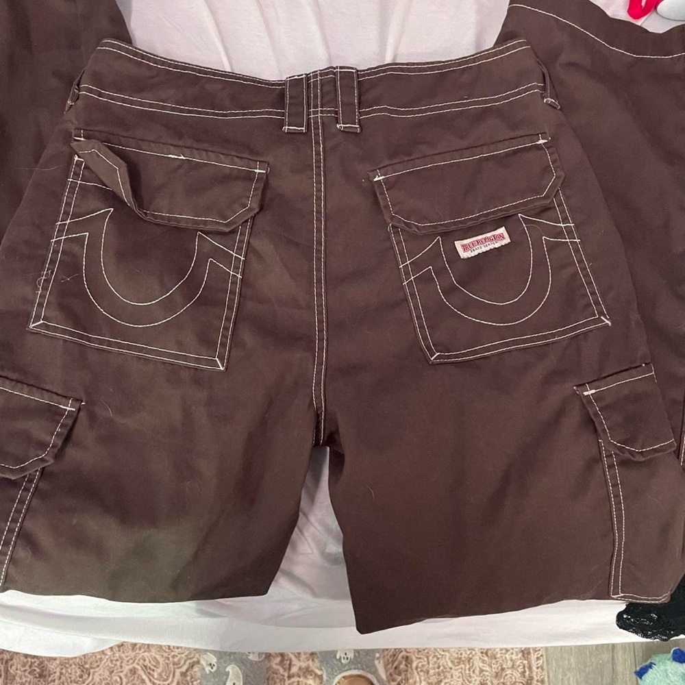 True Religion Dark Brown Cargo Pants